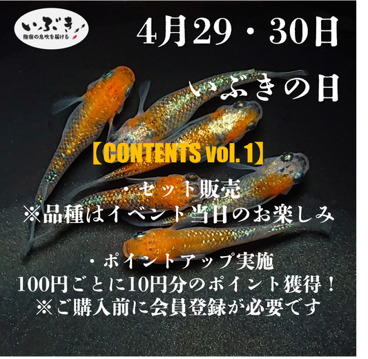 【告知】4月29日30日は『いぶきの日』